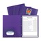 C-Line Products Two-Pocket Heavyweight Poly Portfolio Folder with Prongs, Purple, 25PK 33969 - alternate 2